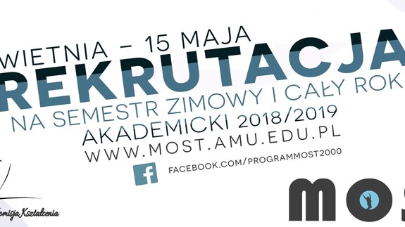 Program MOST na rok akademicki 2018/2019