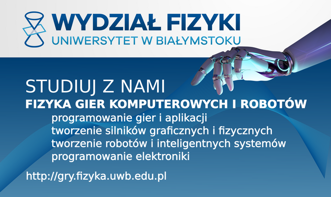 Fizyka gier komputerowych i robotów