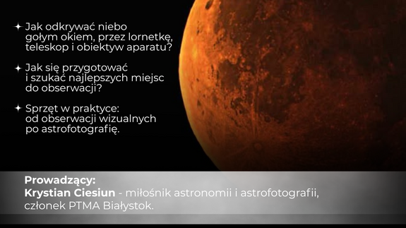 Noc Bibliotek w środku dnia, czyli OCZY W NIEBO z PTMA Białystok